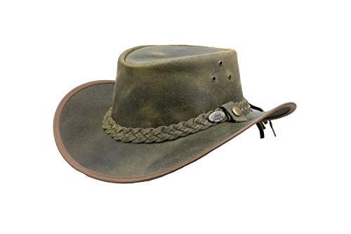 Black Jungle Bulat - Sombrero de piel de cowboy, caqui, L