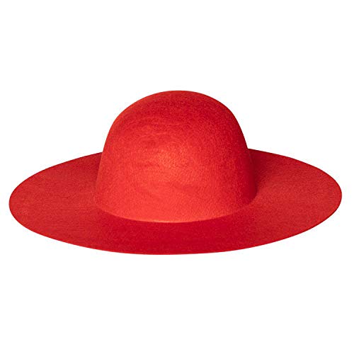 Boland 04363 - sombrero de ala ancha con suave, Adulto, un tamaño, color: rojo