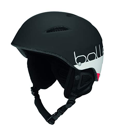 Bollé B-Style Soft Casco de Esquí, Unisex Adulto, Negro (Black/White Mate), Large 58-61 cm