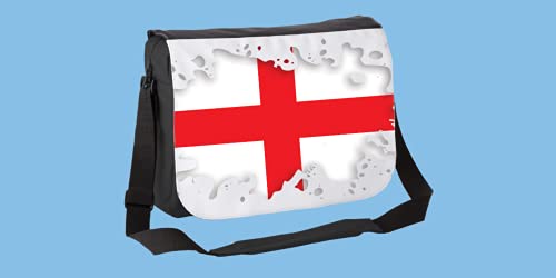Bolsa de compras con diseño de bandera de San Jorge de Inglaterra, regalo de la novedad impresa elegante con asa larga Euro 2021