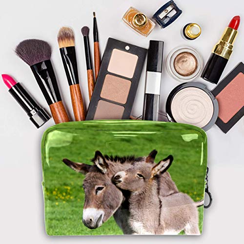 Bolsa de Maquillaje para niños Burro Accesorio de Viaje Neceser Pequeño Bolsas de Aseo Impermeable Cosmético Organizadores de Viaje 18.5x7.5x13cm