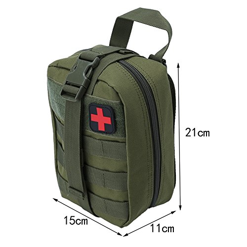 Bolsa de Primeros Auxilios de Supervivencia al Aire Libre Bolsa de Emergencia de Escalada (Color : Verde)