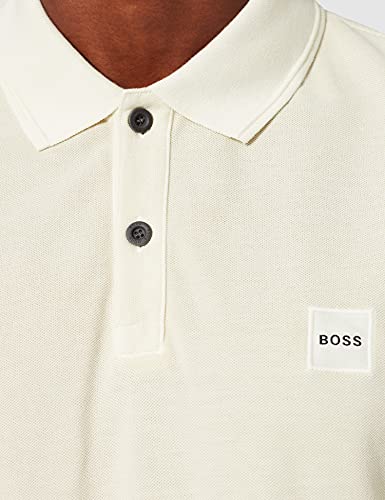 BOSS Prime 1 Camisa de Polo, Blanco Abierto 131, L para Hombre