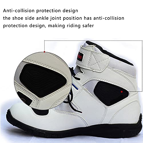 Botas de Carretera Profesionales para Moto, Zapatos de Motocicleta para Hombres y Mujeres, Zapatos de Protección para Montar Casuales,Black-39