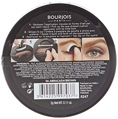 Bourjois, Sombra de ojos (Tono: 006 Abracada'Brown, Gama Nudes Marrón) - 3 gr.
