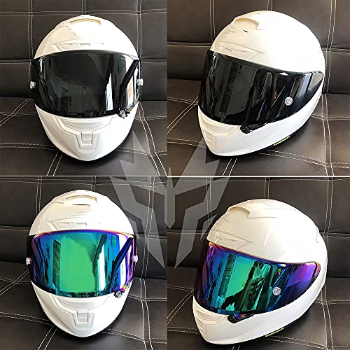 Burning Lente de Visera de Casco de Motocicleta, Motorcycle Full Face Helmet Visor Lens Funda para SH-oei X14 X-14 Z7 CWR-1 NXR RF-1200 X-Spirit 3 Mascarilla de Visor (Color : Orange)