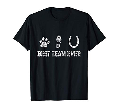Caballo y perro Bestes Team Ever Camiseta