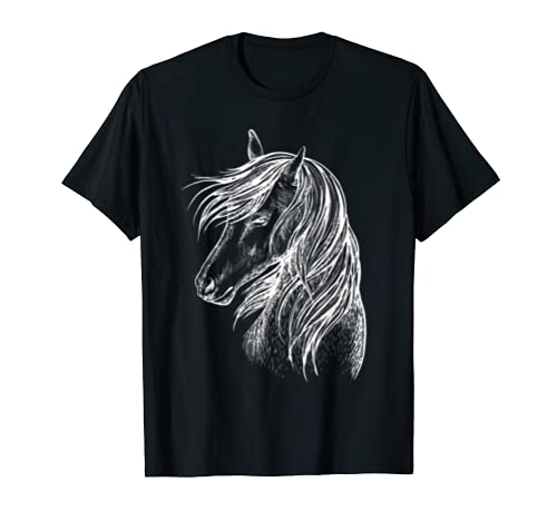 Caballos de las muchachas les encanta montar caballo caja gran belleza Camiseta