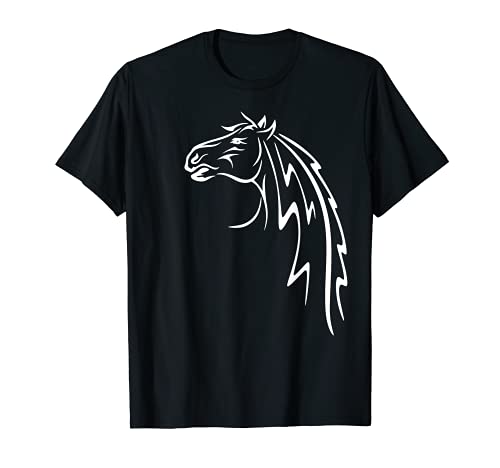 Cabeza de caballo Afición a la equitación Jinete Camiseta