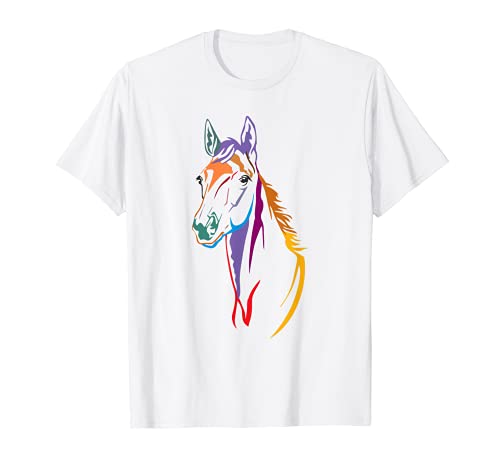 Cabeza de caballo con diseño de caballo para jinetes Camiseta