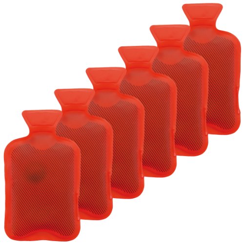 Calentadores de conjunto de 6 calentadores de manos Heizpad Firebag - bolsa de agua caliente en rojo