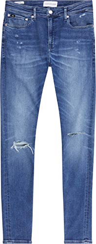 Calvin Klein Jeans Super Skinny Jeans, Mezclilla Mediana, 30W / 30L para Hombre