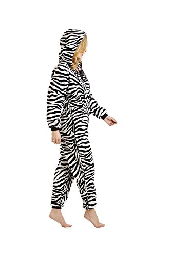 Camille Mujeres Suave Vellón Onesies 38-40 Zebra Print