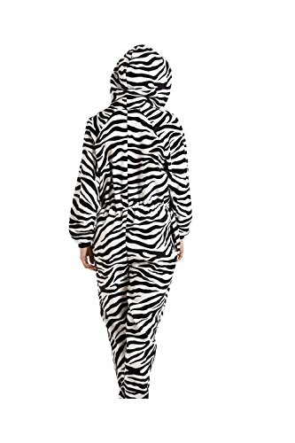 Camille Mujeres Suave Vellón Onesies 38-40 Zebra Print