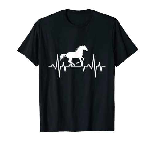 Camisa para montar a caballo con latidos del corazón ECG Camiseta