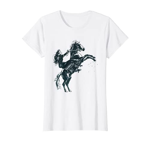 Camiseta de equitación para niña con distanciamiento social Camiseta