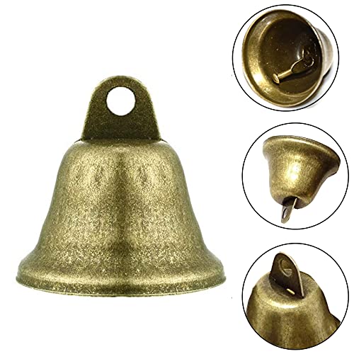 Campanillas de Metal Bronce Vintage Bells Vintage Bell Bronce Vintage Campanas Pequeñas Vintage Bronce Campanas Mini Campana Metal para Manualidades 20 Pcs para Accesorios de Decoración de Bricolaje