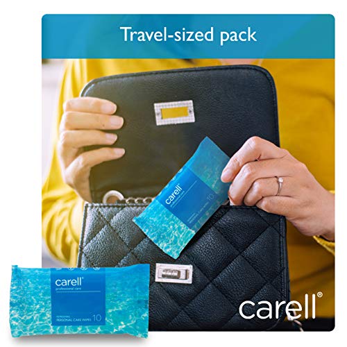 Carell Professional Care - Toallitas refrescantes para el cuidado personal, paquete de 10 toallitas – suaves, dermatológicamente probadas, sin alcohol