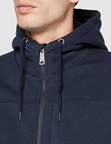 Carhartt Rockland Quilt-Lined Full-Zip Hooded Sweatshirt Suéter para Hombre, Azul (New Navy), S