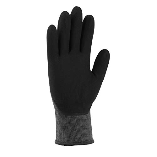 Carhartt Women's Thermal Full Coverage Nitrile Grip Glove, Grey, M