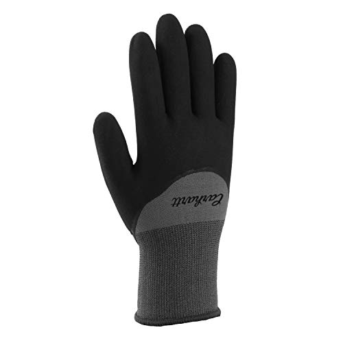 Carhartt Women's Thermal Full Coverage Nitrile Grip Glove, Grey, M