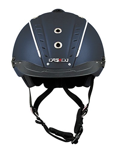 Casco Mistrall 2 - Casco de equitación con ribete intercambiable, norma VG1, color azul oscuro, talla XS/S = 50-54 cm