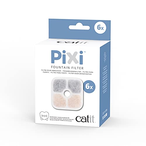 Catit Pixi Filtro para bebederos fuente, 6 unidades