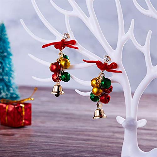 CAVIVI - Pendientes largos de gancho, diseño de cascabel, regalo de Navidad, regalo de Navidad, regalo de Navidad, regalo de Navidad