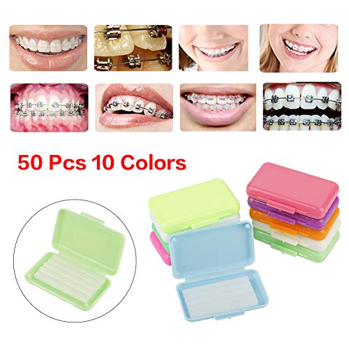 Cera de alivio con sabor dental, Ortho Wax, 10 cajas de aparatos dentales, kits de cuidado dental para el cuidado dental