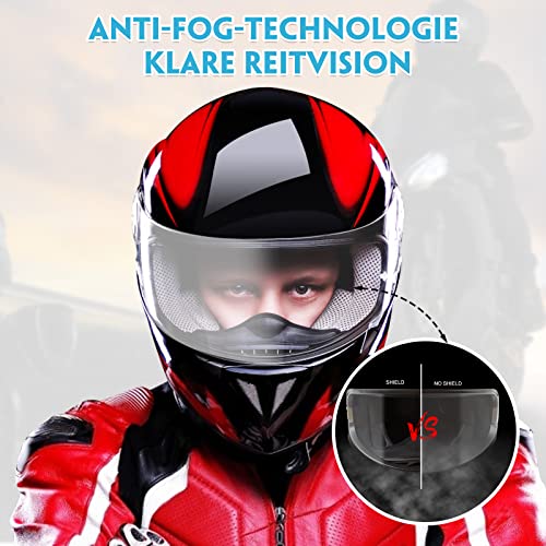 CerisiaAnn Protector de visera para casco de motocicleta, protector universal para casco de motocicleta, antiempañamiento, visera de niebla