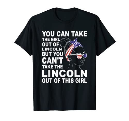 Chica De Lincoln - Clásico Patriótico Lincoln Chica Camiseta
