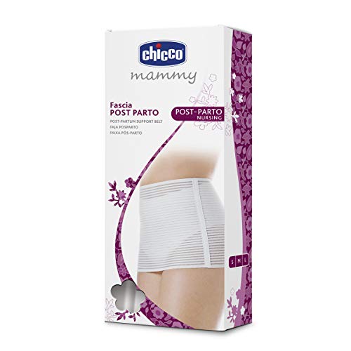 Chicco Faja Postparto Velcro Mammy Mediana Embarazo, Blanco (Blanca 00001164000210), M para Mujer