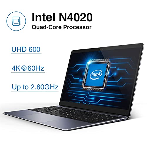 CHUWI HeroBook Pro Ordenador Portátil Ultrabook Laptop 14.1' Intel Celeron N4020 hasta 2.8 GHz, 4K 1920*1080, Windows 10, 8G RAM 256G SSD, WiFi, USB 3.0, 38Wh