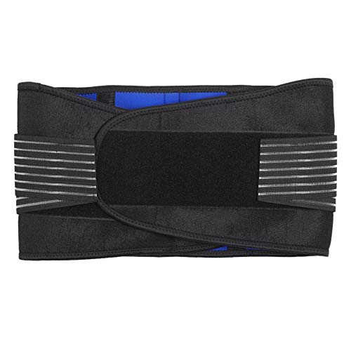 Cinturón de soporte de espalda ajustable - Cinturón de soporte lumbar Cinturón de tracción de cintura transpirable, alivio del dolor Faja de mantenimiento del calor Protector de cintura Cinturón(M)