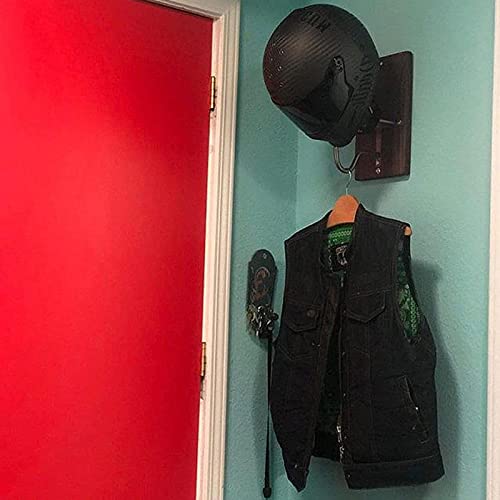 Cipliko Soporte de pared para casco de moto, accesorio de equitación, para abrigos, sombreros, bolsa de guantes, zapatos, perchero