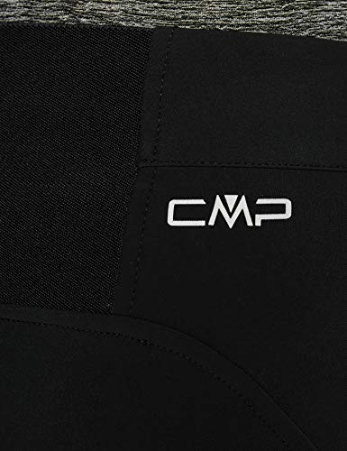 CMP Pantaloni Softshell Regolabili Pantalón, Mujer, Negro, 42