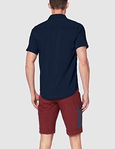 Columbia Utilizer II, Camisa de manga corta, Hombre, Azul (Collegiate Navy), Talla M