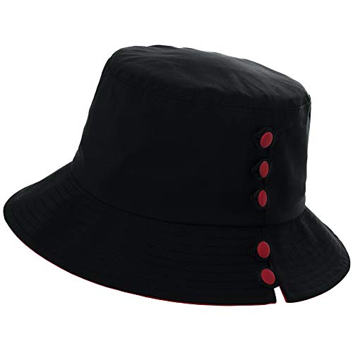 Comhats Sombrero para mujer con visera ancha SPF 50, impermeable, para senderismo, con correa para la barbilla, plegable, ajustable