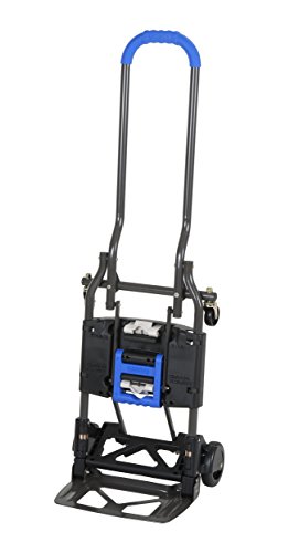Cosco 12222BG1UE Shifter, Carretilla de Mano 135kg Plegable de Multiples Posiciones para Trabajos Pesados, Azul, 42x35x125cm