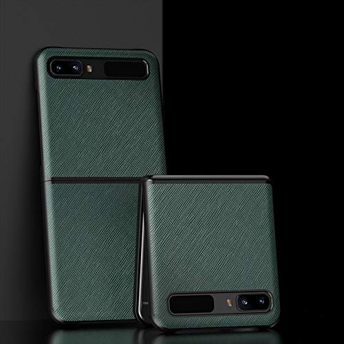 Custodia® Textured Leather Case Foldable,Anti Vibration & Anti Fall,Comfortable Grip Full Protection Shell Compatible for Samsung Galaxy Z Flip 5G/Samsung Galaxy Z Flip (2)