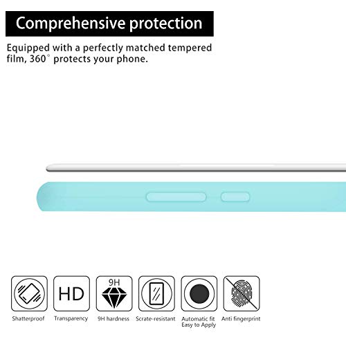 cuzz Funda para Huawei Nova 3i / P Smart Plus+{Protector de Pantalla de Vidrio Templado} Carcasa Silicona Suave Gel Rasguño y Resistente Teléfono Móvil Cover-Azul Claro