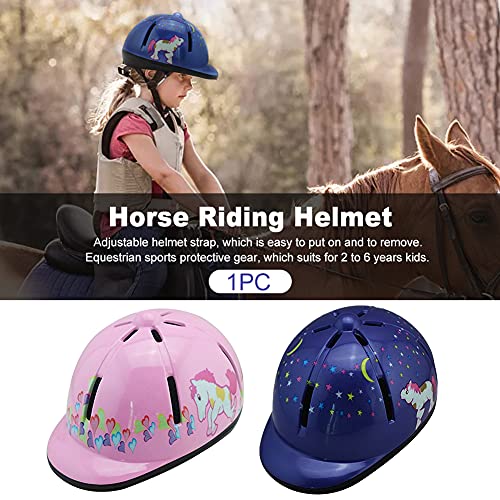DASNTERED Gorra ajustable para montar a caballo, accesorio universal para la cabeza del casco para montar a caballo, cómodo sombrero ecuestre para niño (rosa)