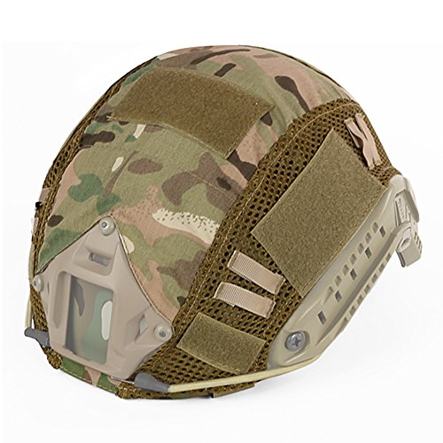 Decho-C - Cubierta de combate militar táctico para casco, camuflaje rápido para casco FAST MH/PJ, para airsoft, paintball, caza, tiro, CP