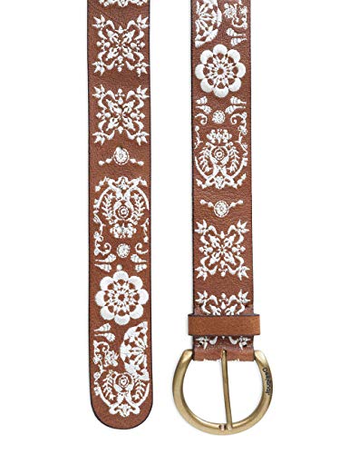 Desigual Belt_pañuelo Cinturón, Marrón (Camel 6011), 100 (Talla del Fabricante: 85) para Mujer