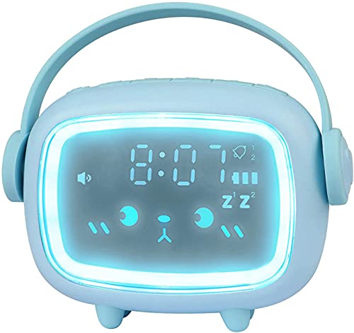 Despertador Infantil,Reloj Despertador niños Digital con Luz,Control de Voz Reloj Despertador con Repetición para niños y niñas,Buen Regalo para Niños