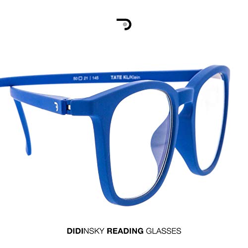 DIDINSKY Gafas de Presbicia con Filtro Anti Luz Azul para Ordenador. Gafas Graduadas de Lectura para Hombre y Mujer con Cristales Anti-reflejantes. Klein +1.5 – TATE