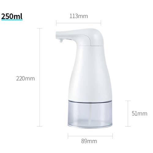 Dispensador de jabón Botella desinfectante for manos Limpiador facial Botella burbujeante Botella de espuma Botella de jabón Mousse Botella de espuma Dosificador de Jabón de Manos ( Size : 250ML )