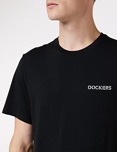 Dockers LOGO TEE, Camiseta para Hombre, Negro (Black Stencil), XXL