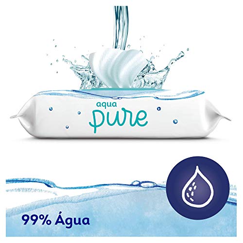 Dodot Aqua Pure - Toallitas, 3 paquetes, 144 toallitas