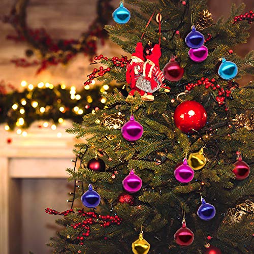 Dokpav 300 Piezas Cascabeles de Colores, Campanas Pequeñas, Cascabeles de Metal, Colgante de árbol de Navidad para Navidad Boda Cumpleaños Decoración DIY Joyería Que Hace, 10mm
